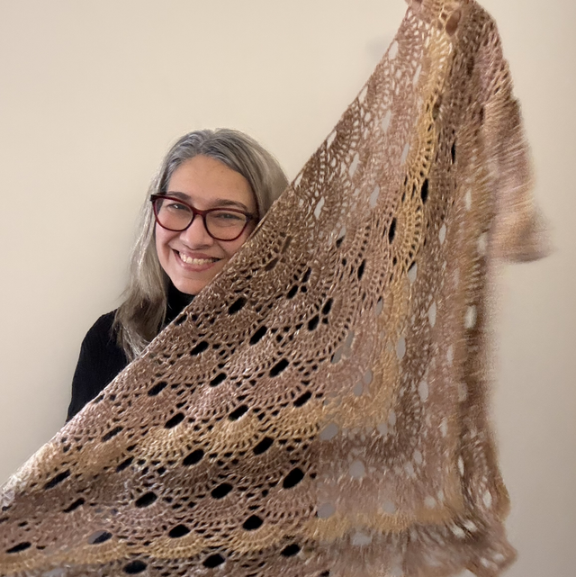 Xale em lã - Peça única 