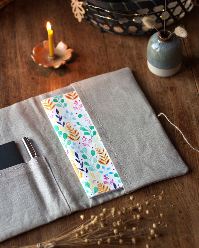 Pochette à carnet personnalisée