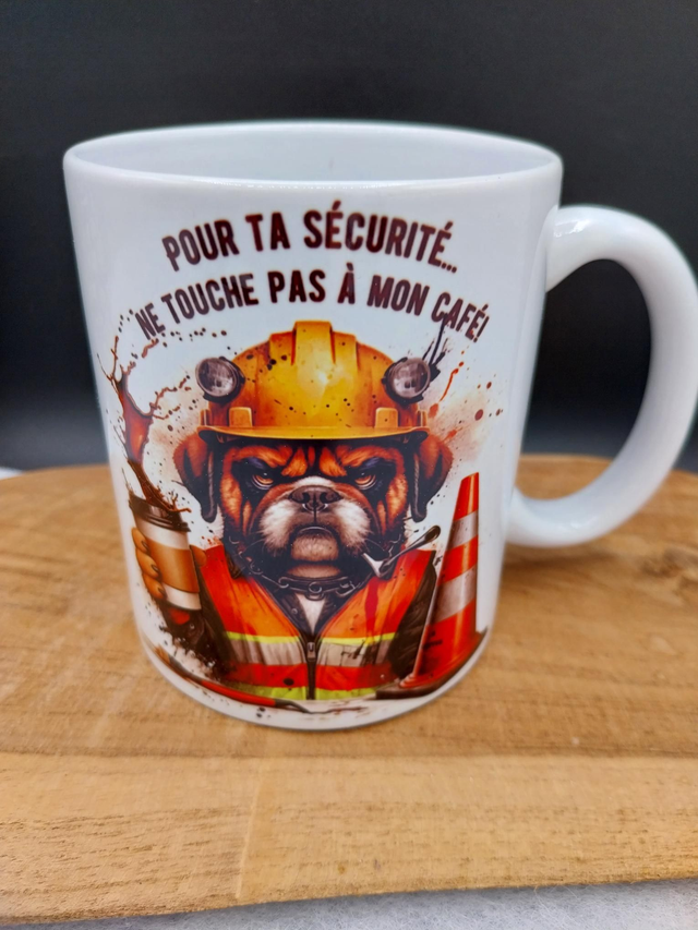 Mug  "accro aux café"