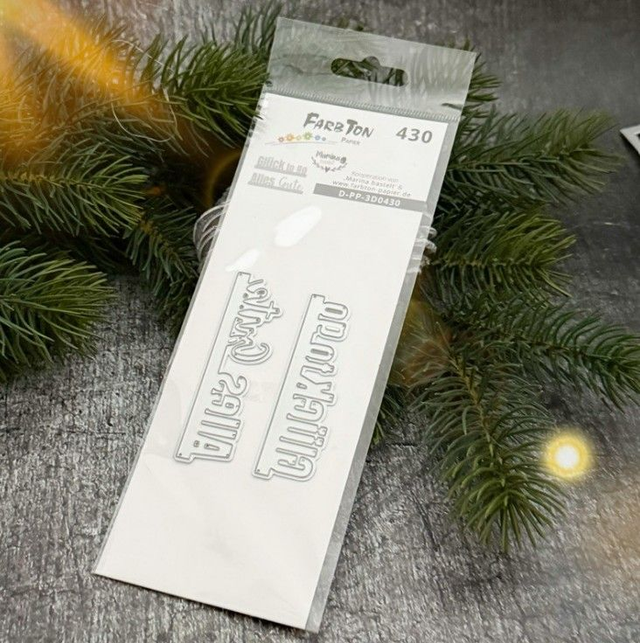Zusatzset Schriftstanzen Nr.430/ / Glück to go / Alles Gute Hersteller: Farbton-Design GmbH
