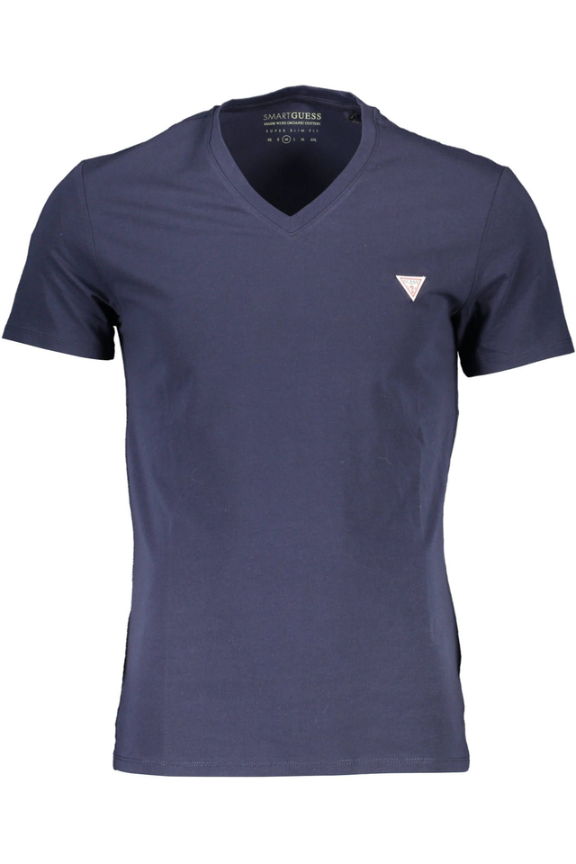 GUESS JEANS T-SHIRT MANICHE CORTE UOMO BLU