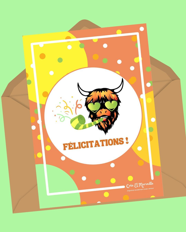 Carte postale Félicitations 🥳