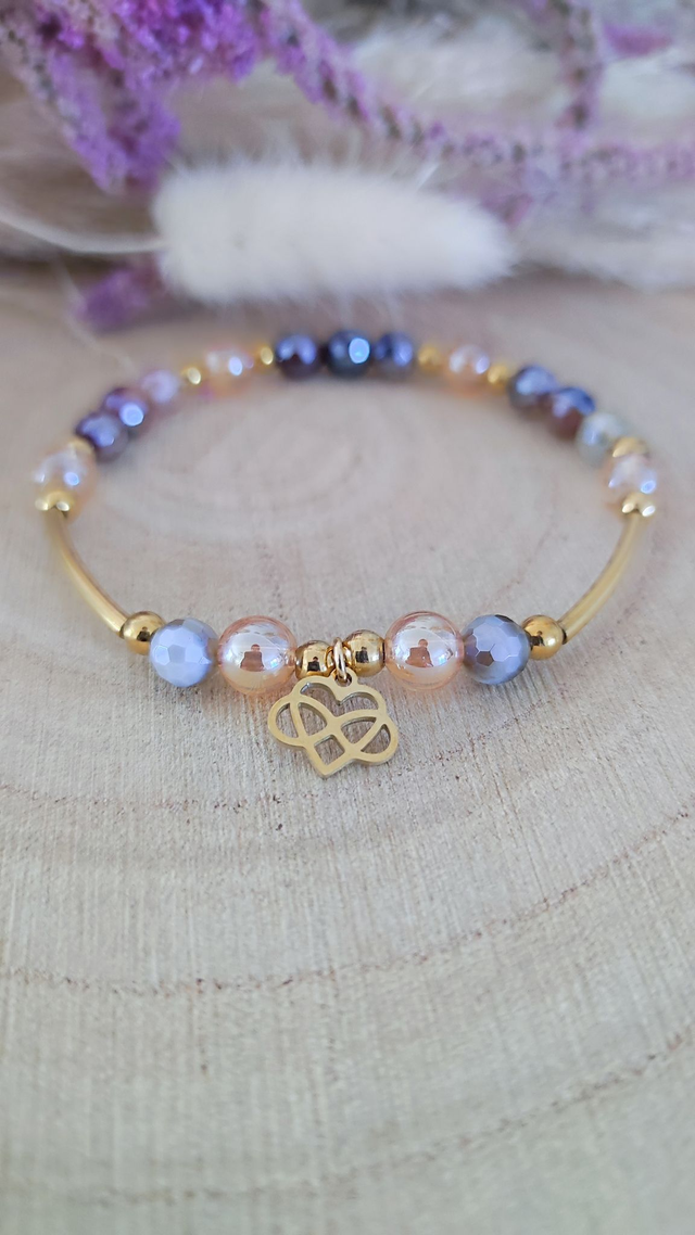 Bracelet "Équilibre et Harmonie" Agate facettée