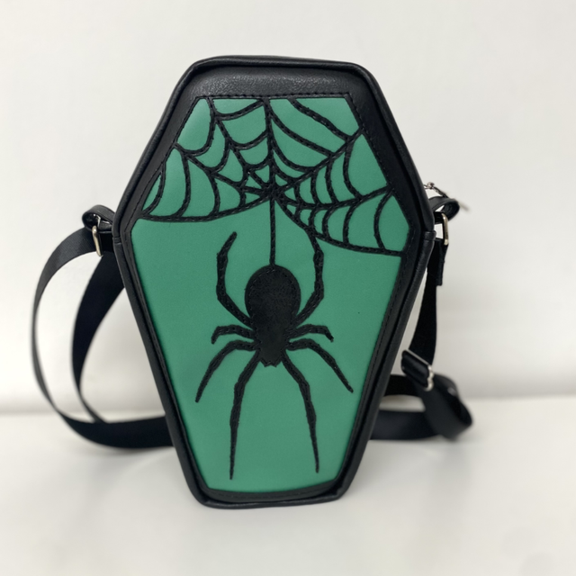 Spider Coffin shaped Crossbody Bag