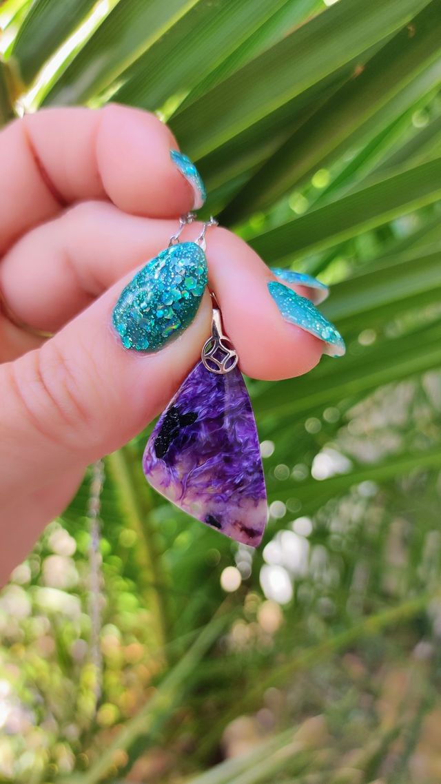 Pendentif Charoïte