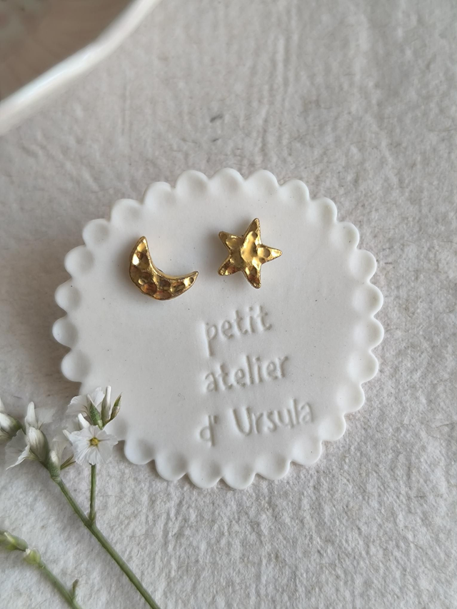 moon and star earrings