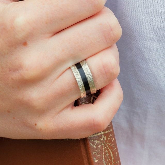 Bague Telluris - Argent, noir