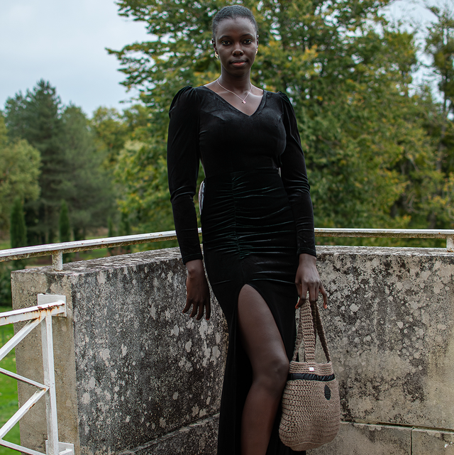 Robe de soirée coupe Sirène en Velours