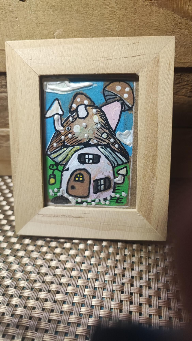 Dessin encadré &quot;MAISON CHAMPI&quot;