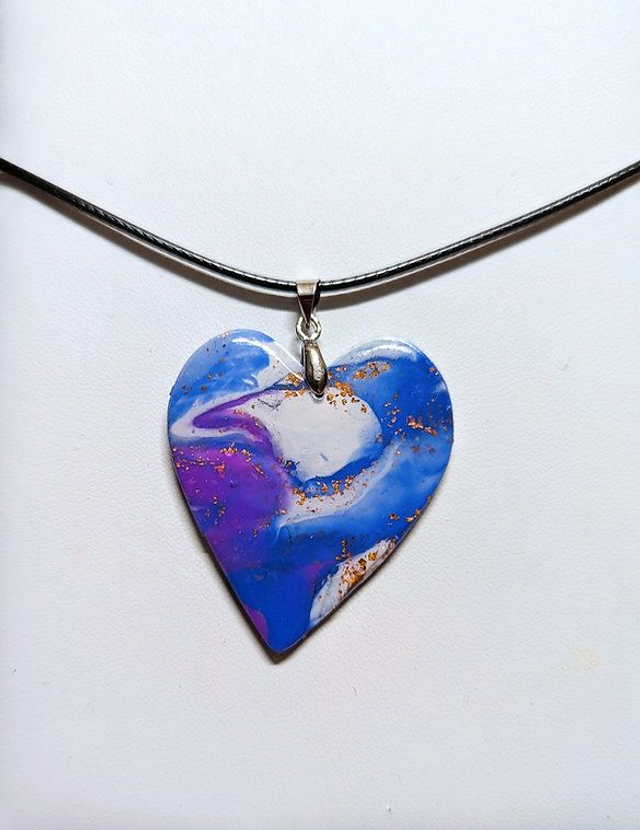 Pendentif cœur Nébuleuses