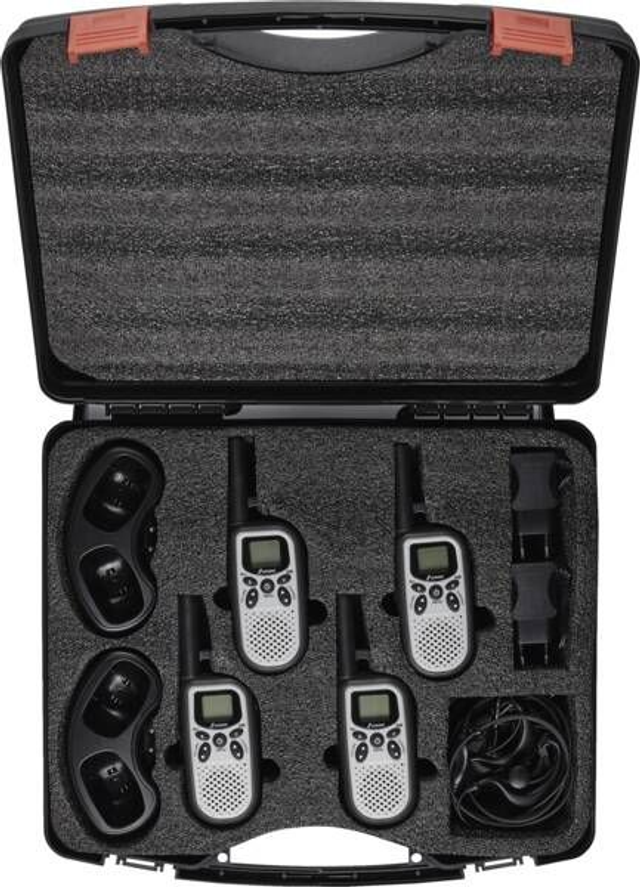 Stabo PMR-Funkgerät freecomm 400 II 4er Funkkoffer