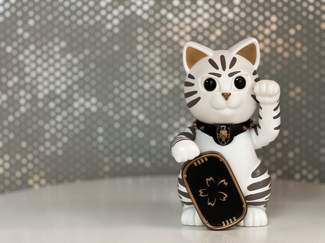 CYBERNEKO 'Moon Bloom' - Designer Toy by Henry Chebaane