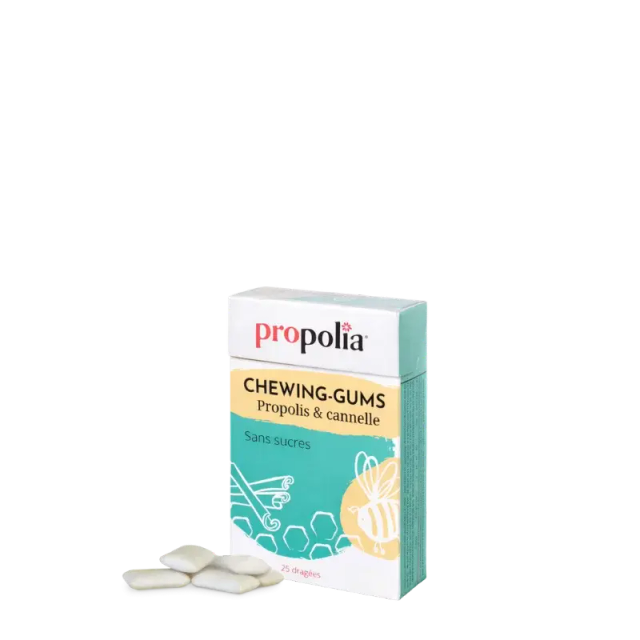 Chewing-gums Propolis &amp; Cannelle 35 g Étui de 25 / Propolia