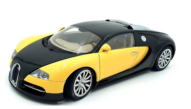 Bugatti EB 16.4 Veyron Show Car - Black/Yellow 1:18 AUTOart