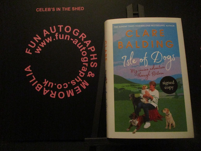 Clare Balding 'Isle Of Dogs' Authentic Autographed Hardback Book