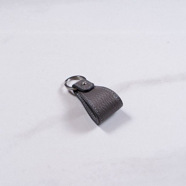Portachiavi Cufflink | Grigio Leather - Mr. Trevis