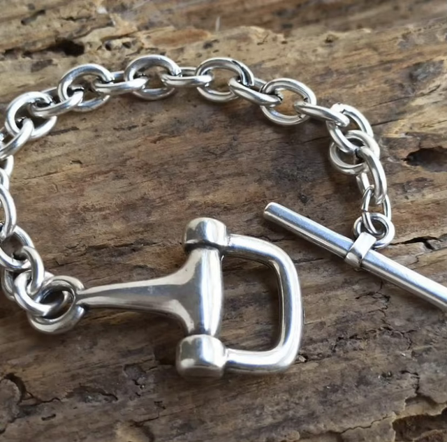 Chunky Snaffle Bit Fastening Bracelet