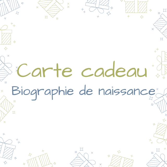 Carte cadeau - Biographie de naissance