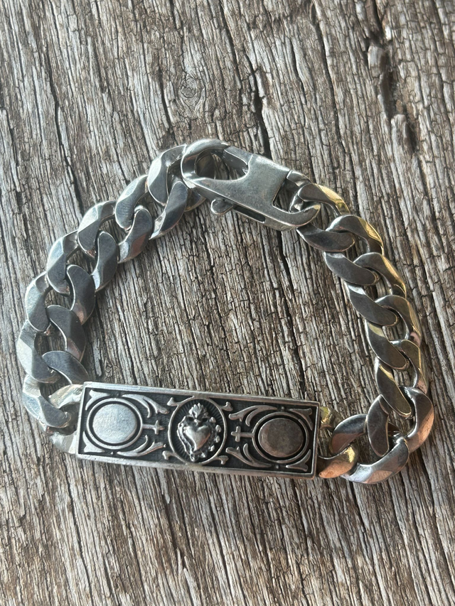 Bracciale Cuore Sacro Placca big