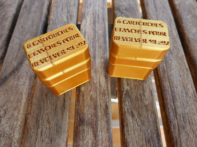 Boite étanche pour cartouches de Révolver d'ordonnance 1892 (Reproduction) Français 14-18 WWI