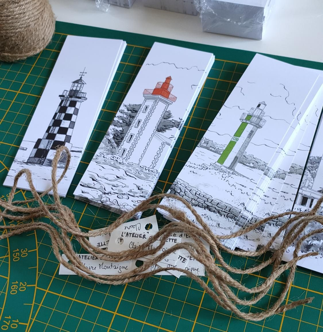 4 Marque-pages - Jeter l'encre