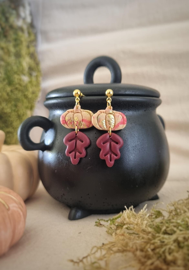 Collection Automne - Clous Citrouille &amp; Feuille
