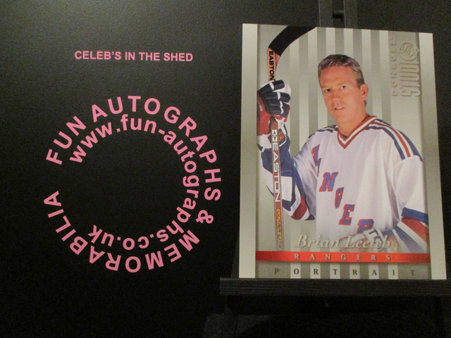 Brian Leetch - NFL 1997 Donruss Studio Ice Hockey Original 10x8 Trading Card #35 (A)