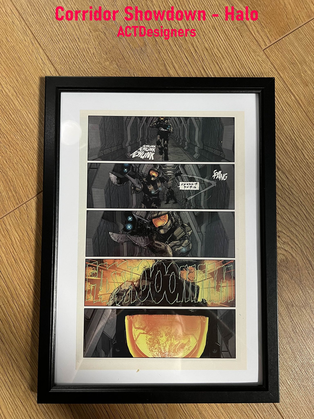 Halo Comic Artwork, Framed