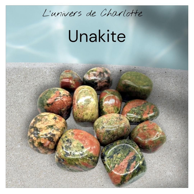 Pierre roulée &quot;Unakite&quot;