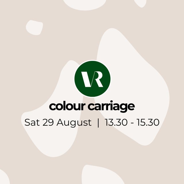 Colour Carriage: August, Sat 29th @ 13.30 - 15.30