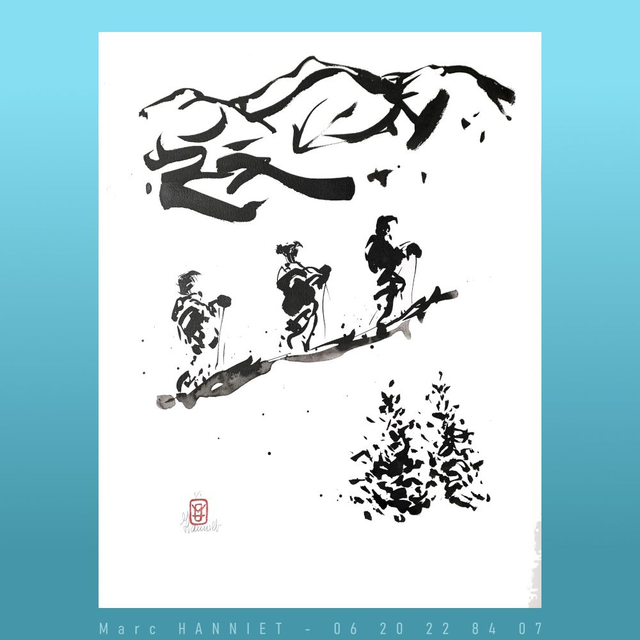 L'amour des cîmes 65x50cm