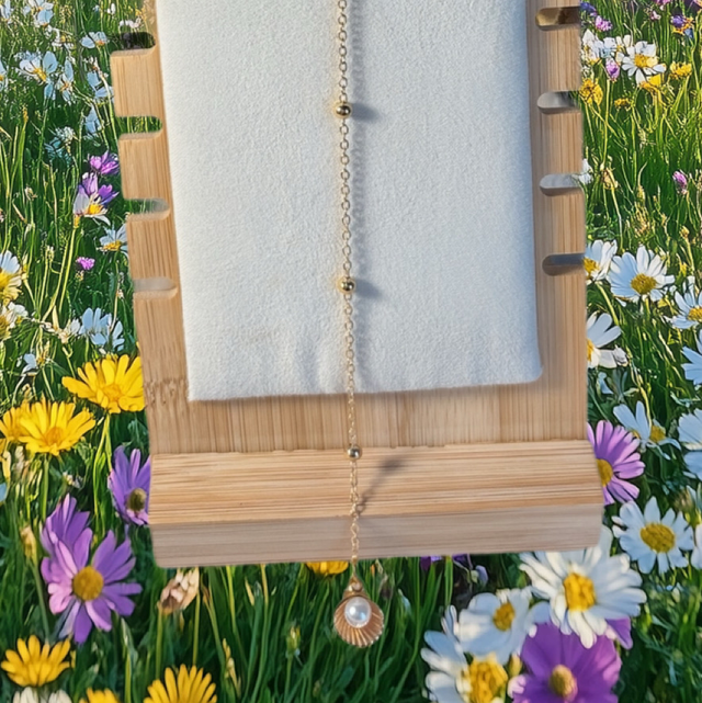 Sautoir double coquillage