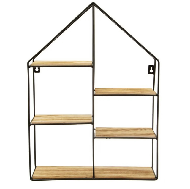 Large Black House Shelf