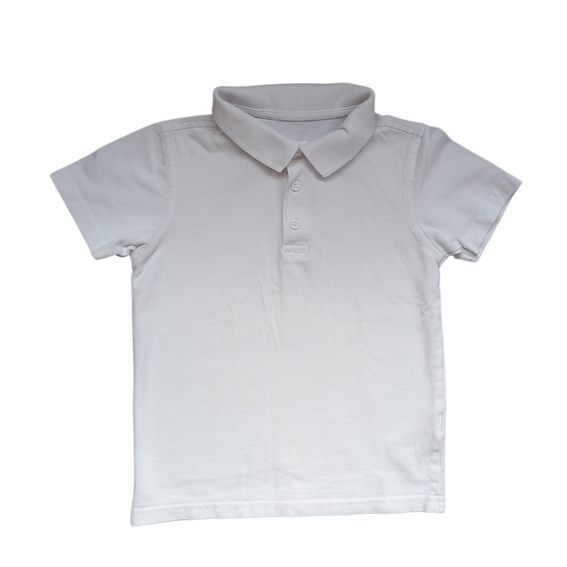 Polo shirt (white, plain collar) - various sizes