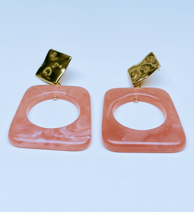 Boucles d'Oreilles Rectangulaires Daniela