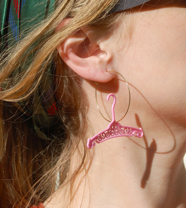 BARBIE COAT HANGER EARRINGS