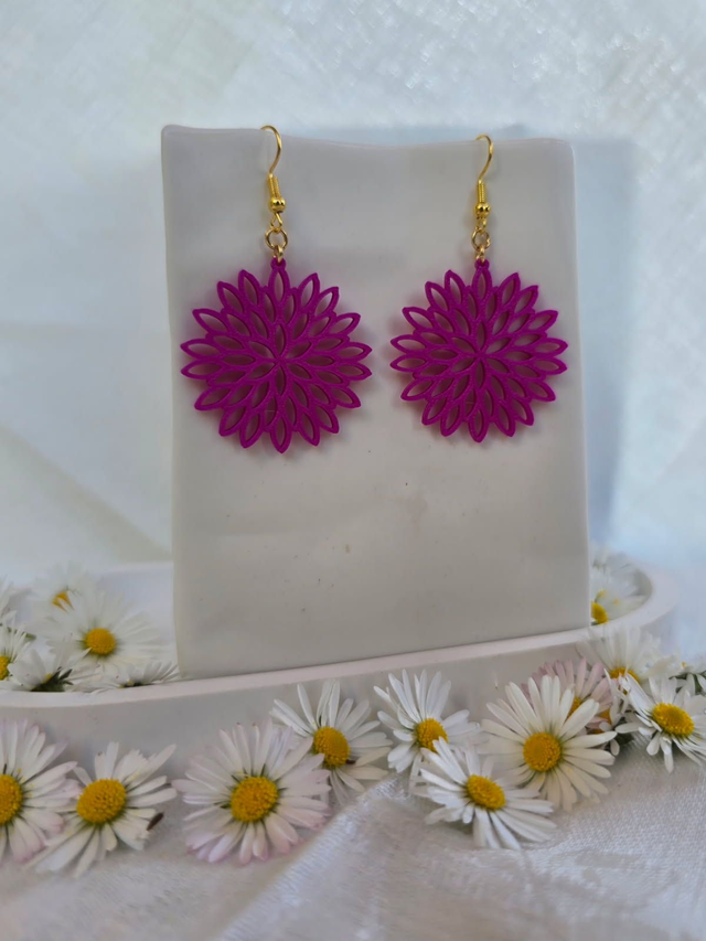 Boucles d&#039;oreilles &quot;Fleur d’Éclat&quot;