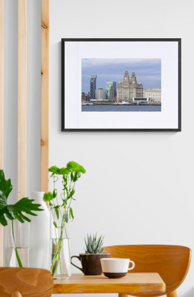 Liverpool Skyline Water Colour - Print