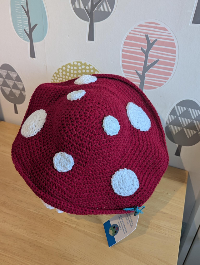 Frilled mushroom hat