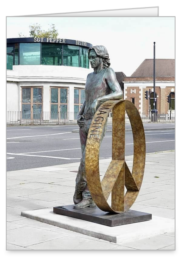 4 Variety Pack John Lennon luxury notecards