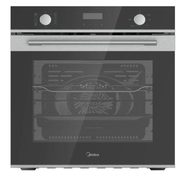 Midea MBO7NM30D0-SS Built in Oven 72L Rotary Dials with touch control and timer A Rated in Stainless Steel