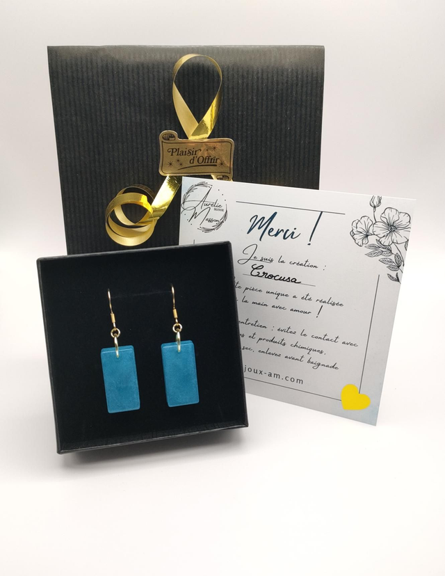 Boucles d'oreilles "Crocusa"