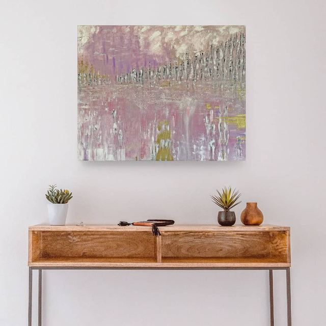 A Dreamlike Abstract Landscape in Soft Hues