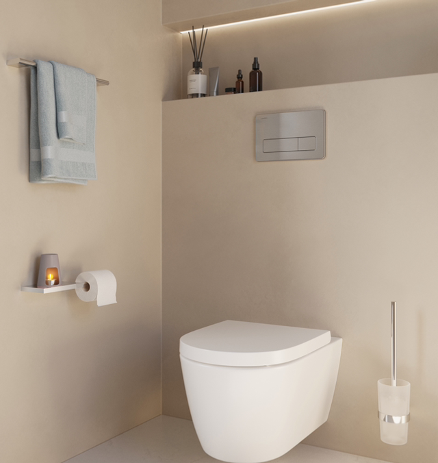 Toilettenpapierhalter mit Ablage