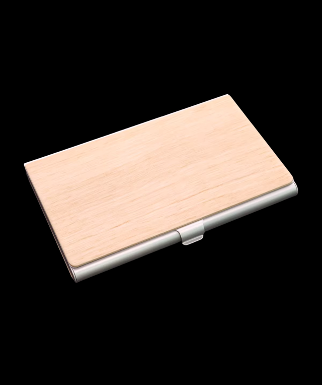 CVD- Porte-carte Sand Wood - Deemi Agency 
