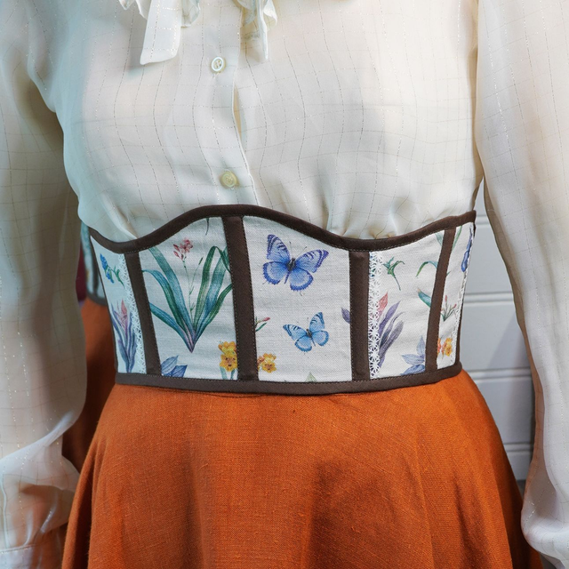 Ceinture corsetée "Herbier d’Été"