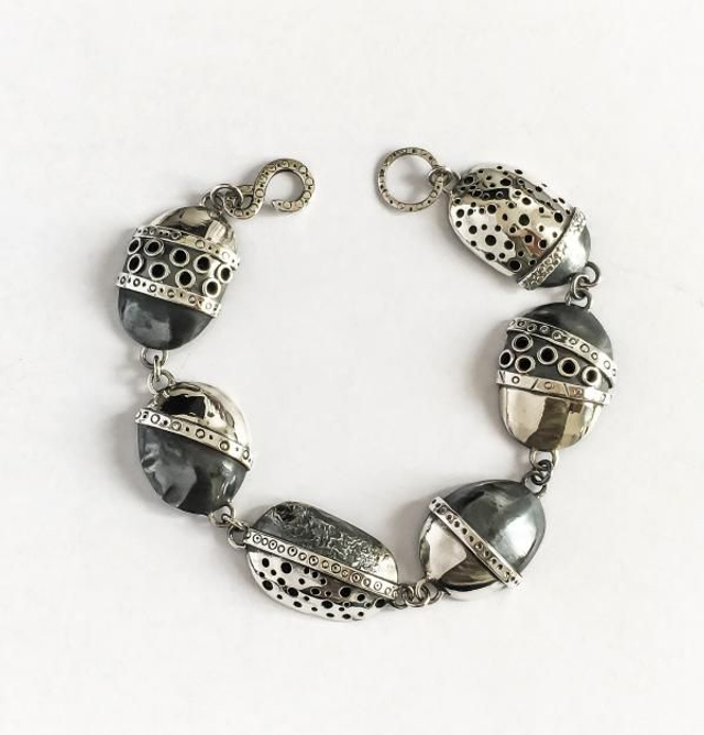 Pulsera Conchas en Plata de Ley