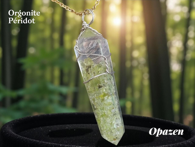 Pendentif orgonite Peridot