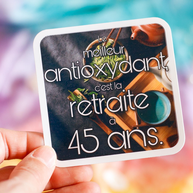 Namaste Grands Morts × Vénus en Filet ❧ Sticker Le meilleur antioxydant