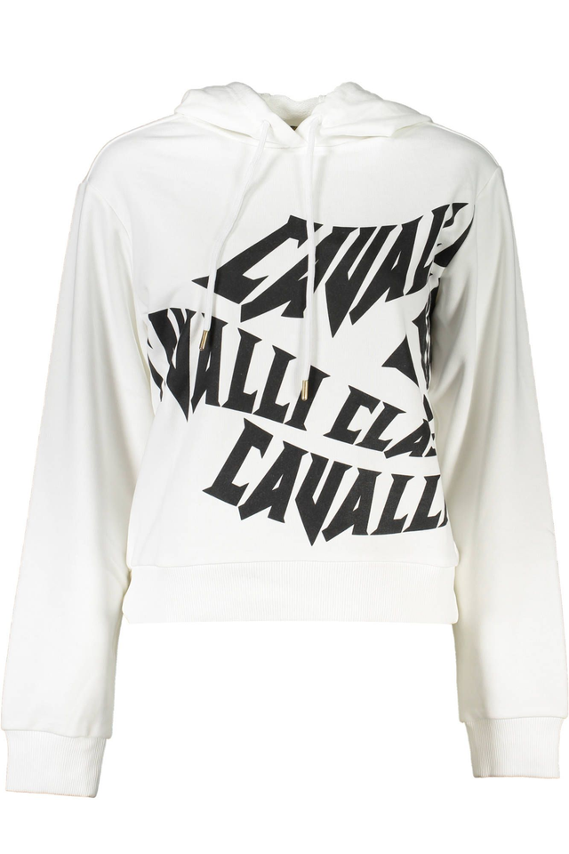 CAVALLI CLASS FELPA SENZA ZIP DONNA BIANCO